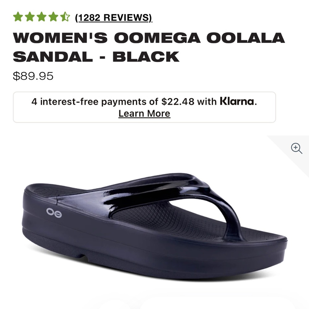Oofos Oomega Oolala Sandal